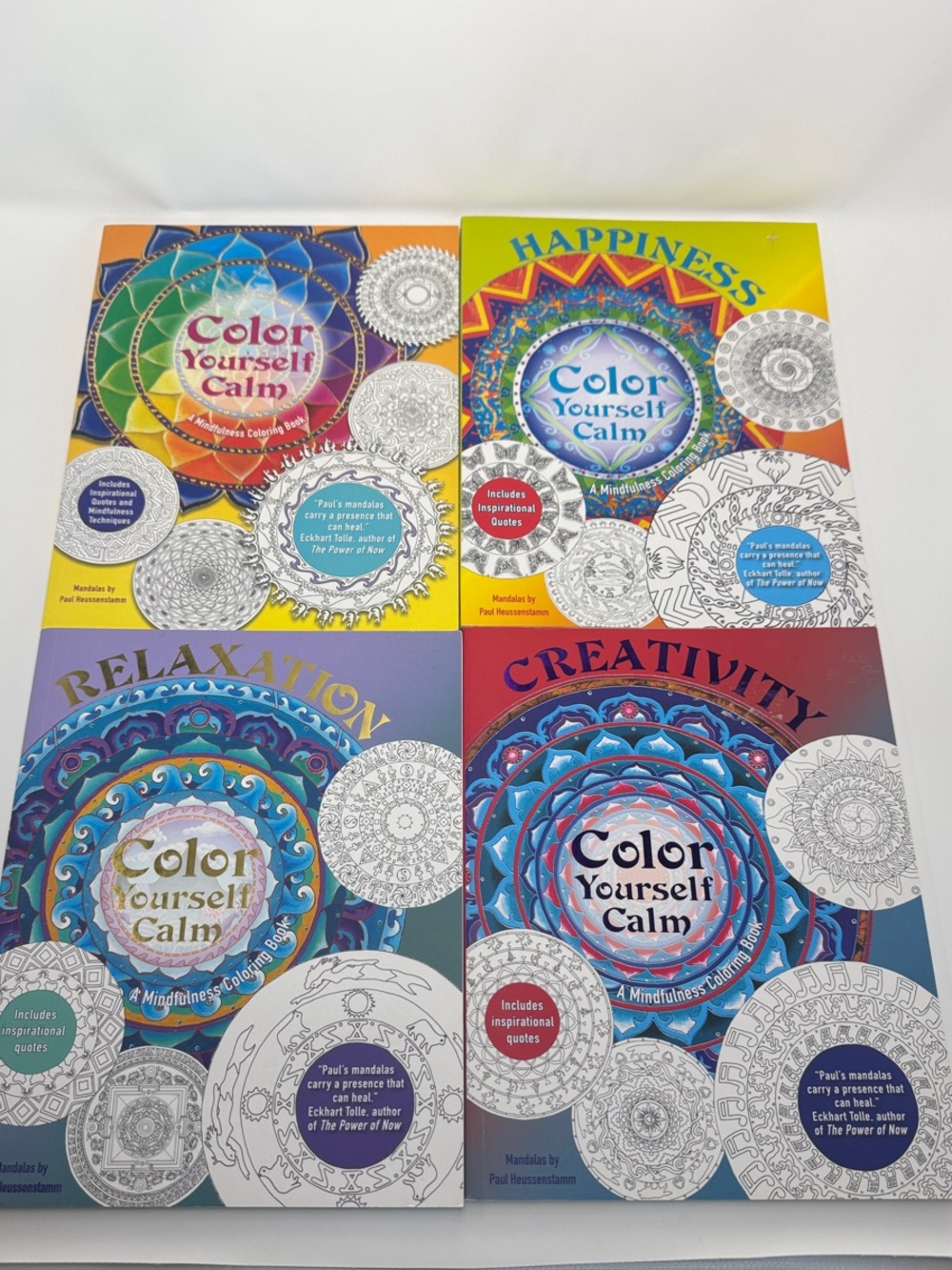 Color Yourself Calm Mindfulness Coloring Book Set - Multicolor
